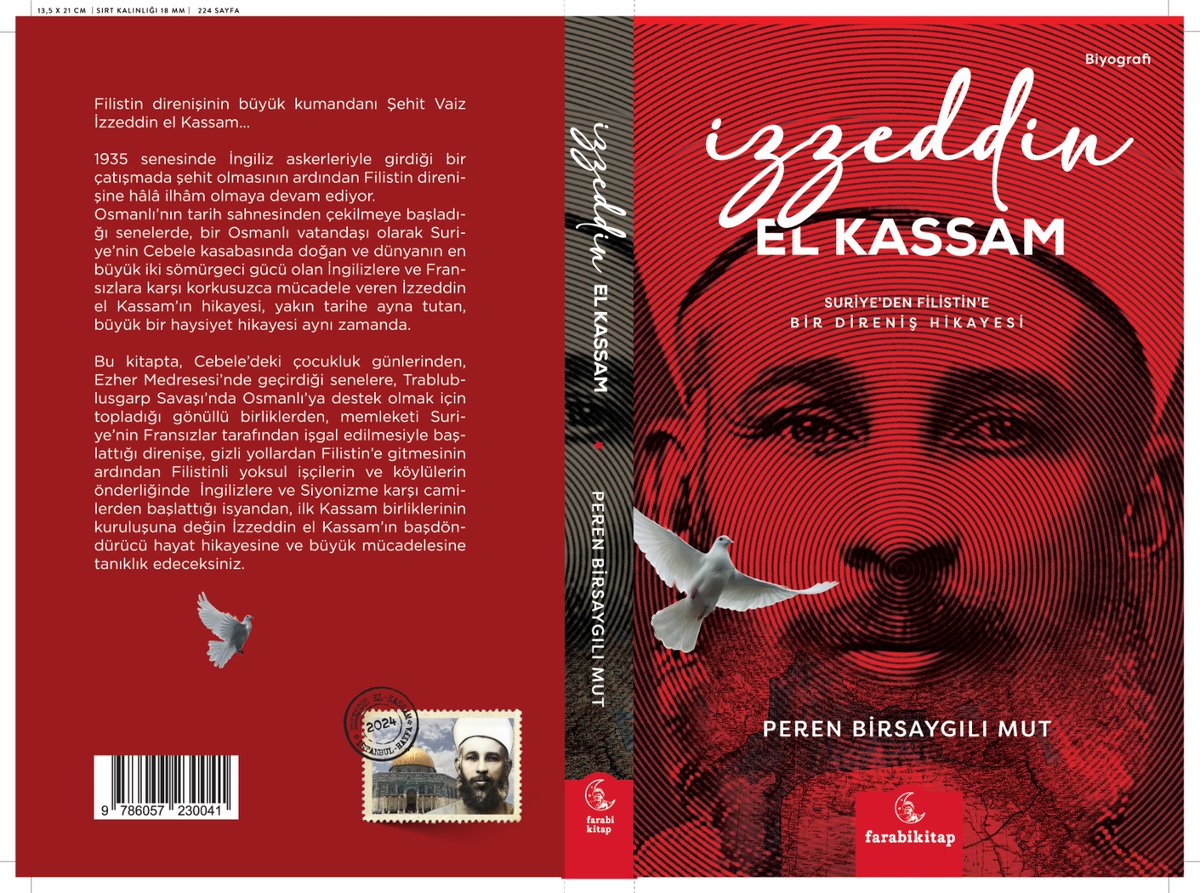 Heyecanım sonsuz. Uzun süredir üzerinde çalıştığım üçüncü kitabım 'İzzeddin el Kassam; Suriye'den Filistin'e Bir Direniş Öyküsü' artık matbaada. Pazartesi gününden itibaren ön siparişe açılacak. Haftasonu da online satış mağazaları ve kitapevlerinde yerini almış olacak inşallah🌿