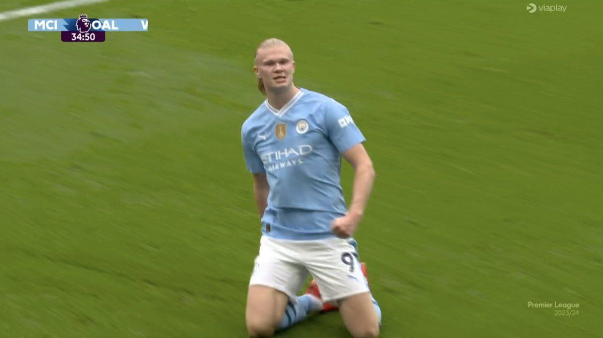 2-0 Manchester City. ERLING HAALAND SCORES A BRACE !!!!!!!!!!!!!! IF YOU THINK HE'S LOSING OUT ON BECOMING TOPSCORER THEN THINK AGAIN !!!!!!!!!