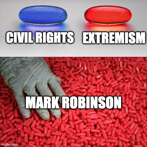 'You take the blue pill - you wake up in your bed and believe people should be treated equally no matter who they love, what God they do or don't believe in, who they vote for, or what they do with their bodies. You take the red pill - you stay full of hate.'
#ncpol #ncgov #nc