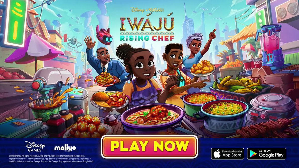 Did you know that Iwájú has a cooking game ?! You can make delicious Nigerian dishes 🇳🇬!