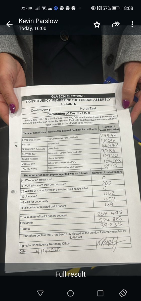 🍾🍾🍾🍻🍻🍻 5595 votes for @NancyTaaffe of #TUSC in the NE London GLA vote Up from c.3500 last time around. If you are one of those who voted for Nancy, pls reply to say why. And stay in touch! We are building something! Pls retweet to find them! #SocialistParty