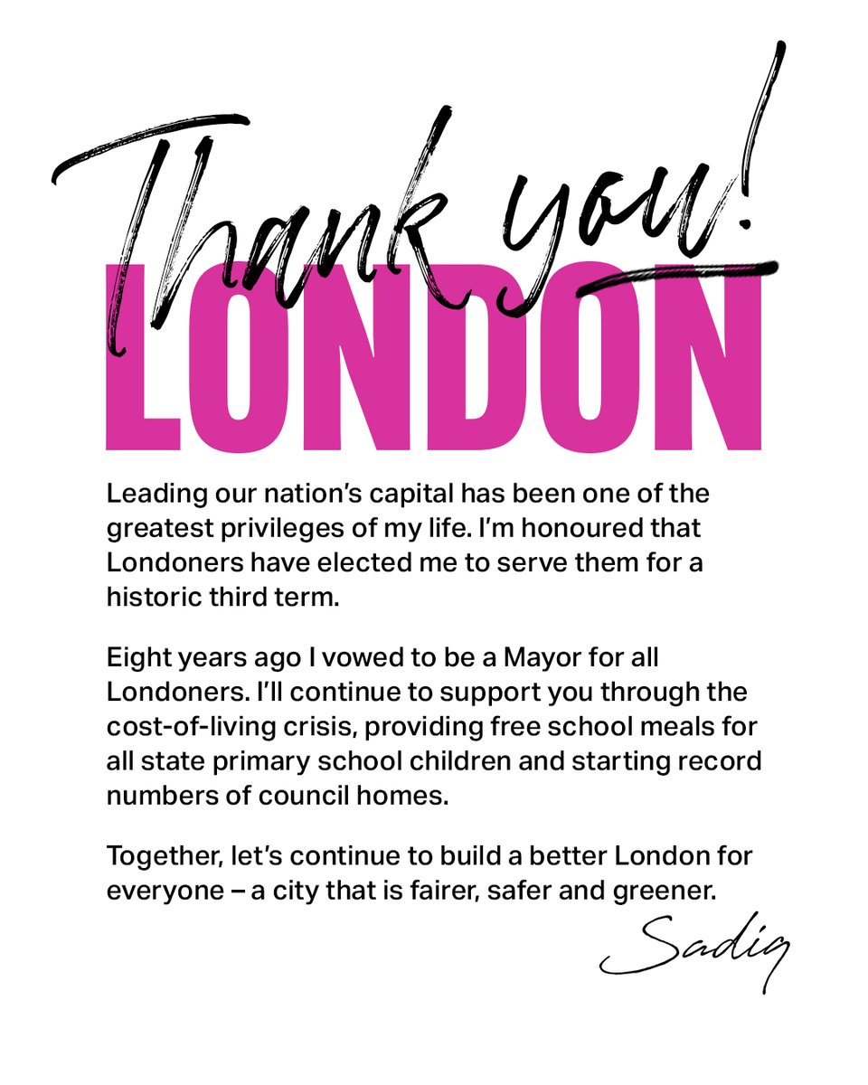 Thank you, London.