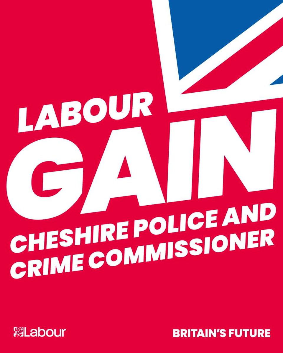 Well done, @danpricelab, part of the growing Cheshire @UKLabour set. A big thank you to the electorate.