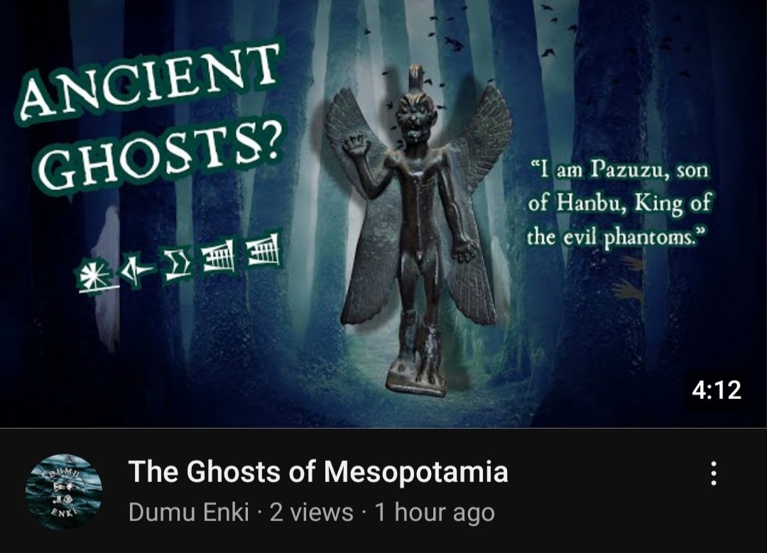 youtu.be/I77JLbTn95Y?si…

New video on my YouTube! 

#Sumerian #mesopotamia #Ghosts #paranormal