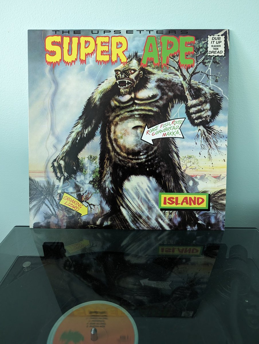 Super Ape Saturday 🦍 Kiddo picked out this one again, I love how much he digs this music