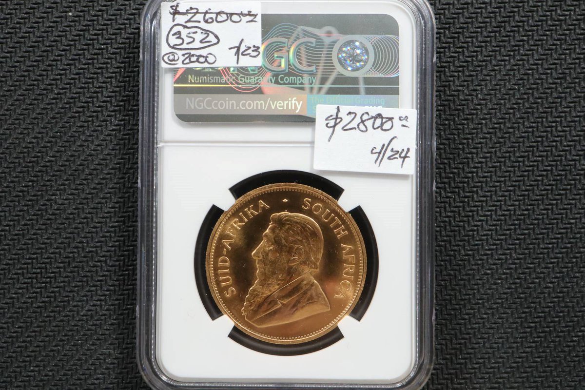 Featured item of the day, from our gold coin sale!

GOLD 1980 South Africa Krugerand NGC Ms66

Auction ends: Friday, May 10th, 6:27pm EST

View the auction and bid: ebay.com/itm/3869721662…