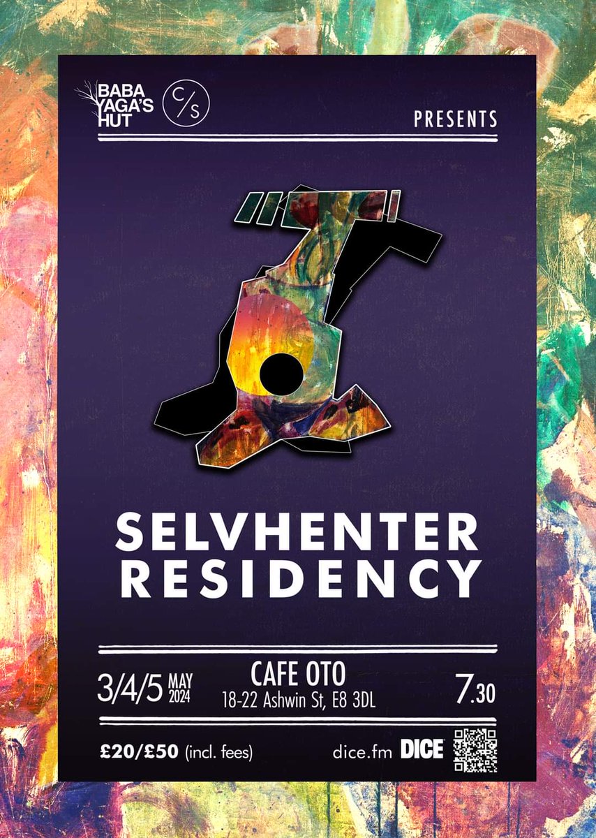 Tickets are available on the door tonight at @Cafeoto for the second night of Selvhenter's Residency if you want to join us!