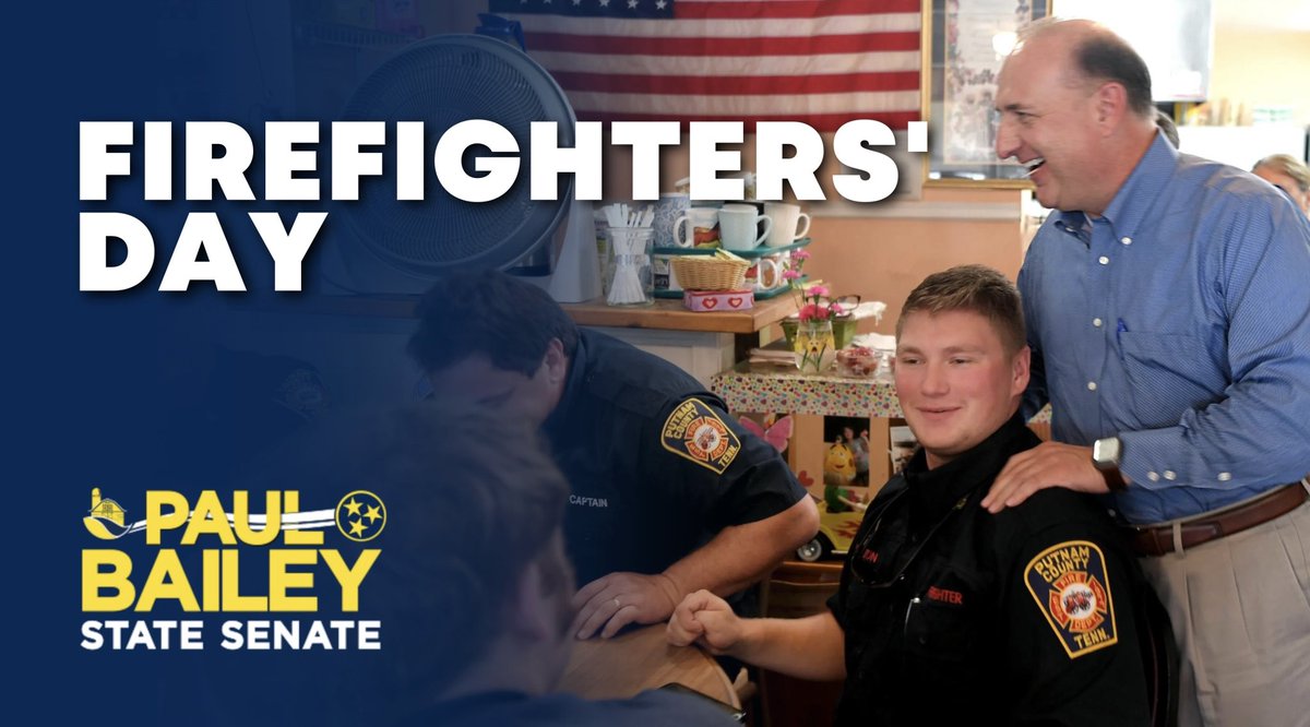Today on Firefighters’ Day, we honor the bravery and commitment of firefighters across #TNSen15. Their courage in the face of danger keeps our communities safe. Join me in saying thank you to these everyday heroes!