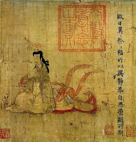 “The Admonitions of the Instructress to the Court Ladies”
 •| #Chinese Jin dynasty |•
        \•|\/•|\•|•
     The #painter Gu Kaizhi
• c. 5th century •
          |||||
    #History #CulturalTreasure