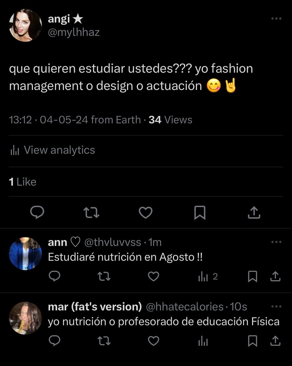 todas las trastos quieren estudiar nutrición change my mind