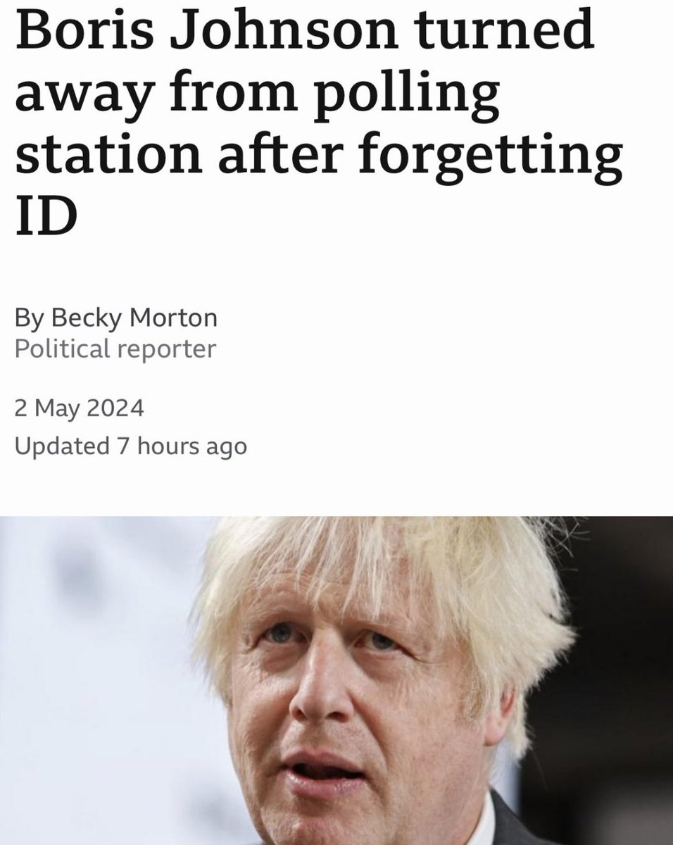The Buffoon never fails to shock us! #BorisJohnson #LocalElections2024 #LondonMayorElections