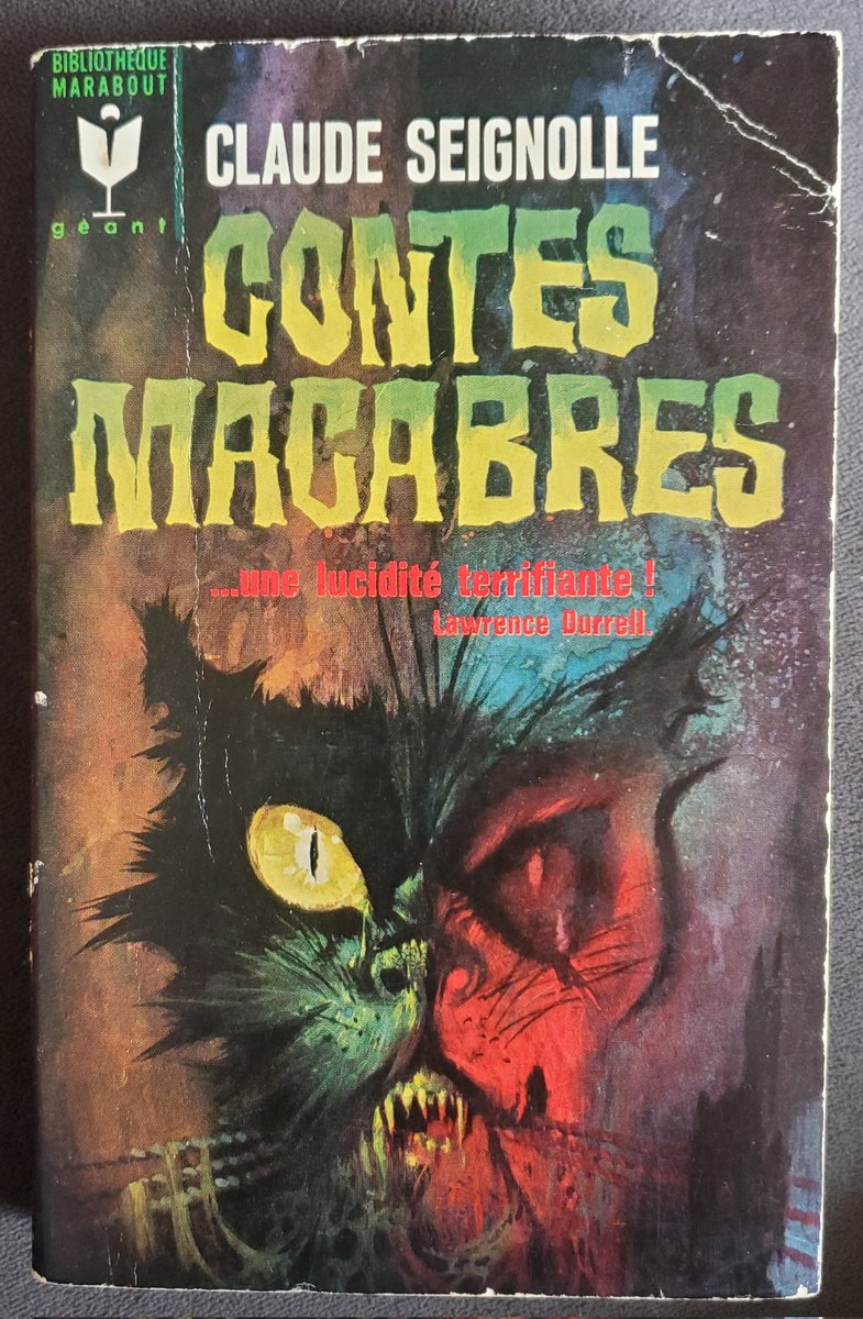 'Contes Macabres (Macabre Tales) by the great french horror writer Claude Seignolle (1917-2018). Amazing cover for this 1966 edition !