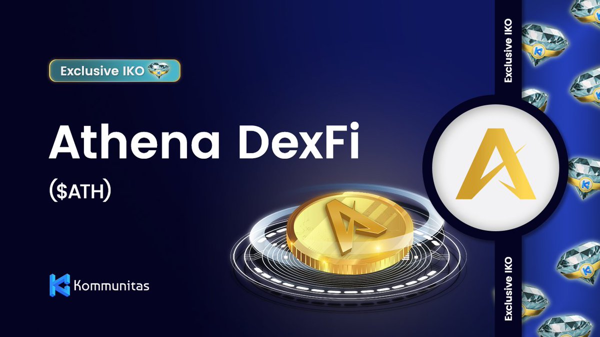 Dear $KOMmunity, We are thrilled to announce our new partnership with @AthenaDexFi for our upcoming IKO! Athena DexFi: The investment protocol for everyone!! Athena DexFi is a platform committed to diversifying investments. Join highly filtered investments, participate in…