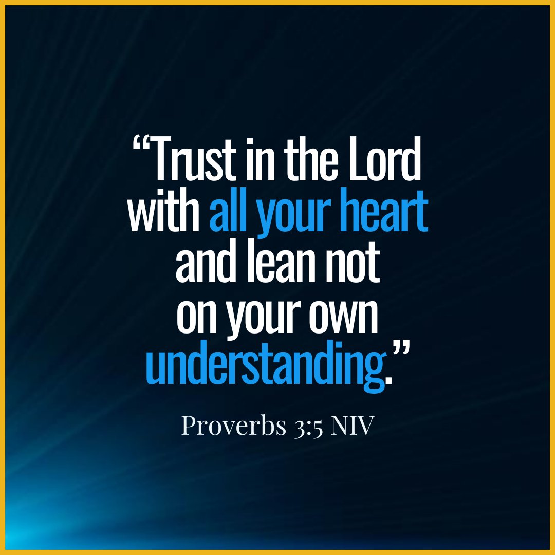 Trust in the Lord with all your heart 💙 #ScriptureSaturdays