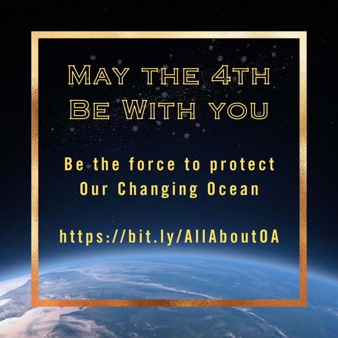 #Maythe4thBeWithYou Start by learning more about the causes impacts, and solutions of #OceanAcidification. oceanacidification.noaa.gov/what-is-ocean-… #OAinMay