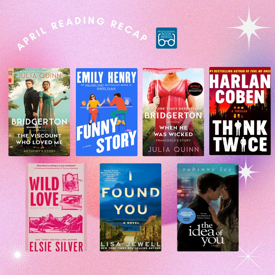 April was a good reading month for Emma! She read a little bit of everything. 📚 📚 What was your favorite read of April? Have you read any of these picks? 🤩