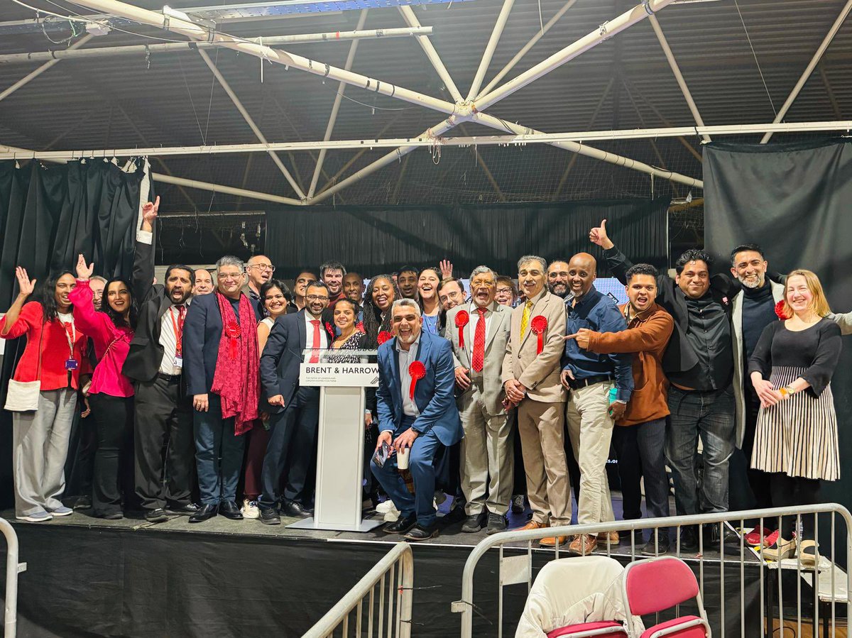 Hope triumphs over fear in Brent and Harrow, with the people re-electing @KrupeshHirani 🌹 👏🏼 👏🏼