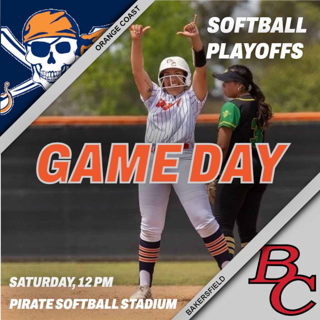 Softball and Baseball NEED long days today to stay alive in their playoff series. The OCC softball team hosts Bakersfield today at 12 p.m., while Baseball heads to Saddleback to take on the Bobcats, also at 12 p.m.. Both teams need to win two games today to advance. @orangecoast