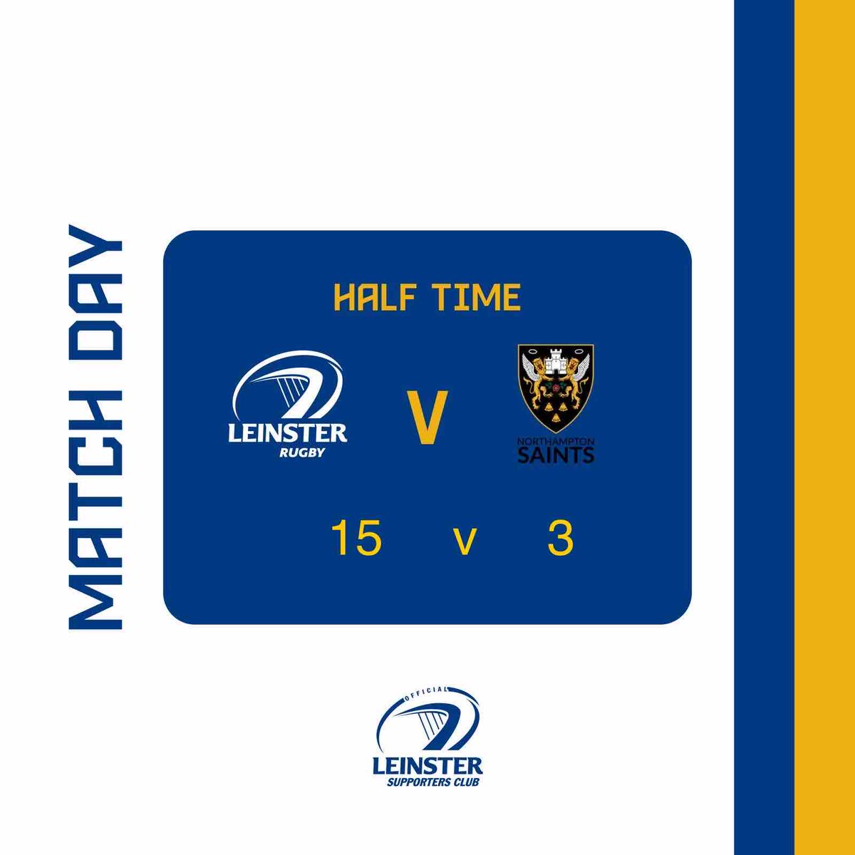 An enthralling 1st half here in Croke Park sees us take a 15-3 lead into the break. Massive 40’ to come