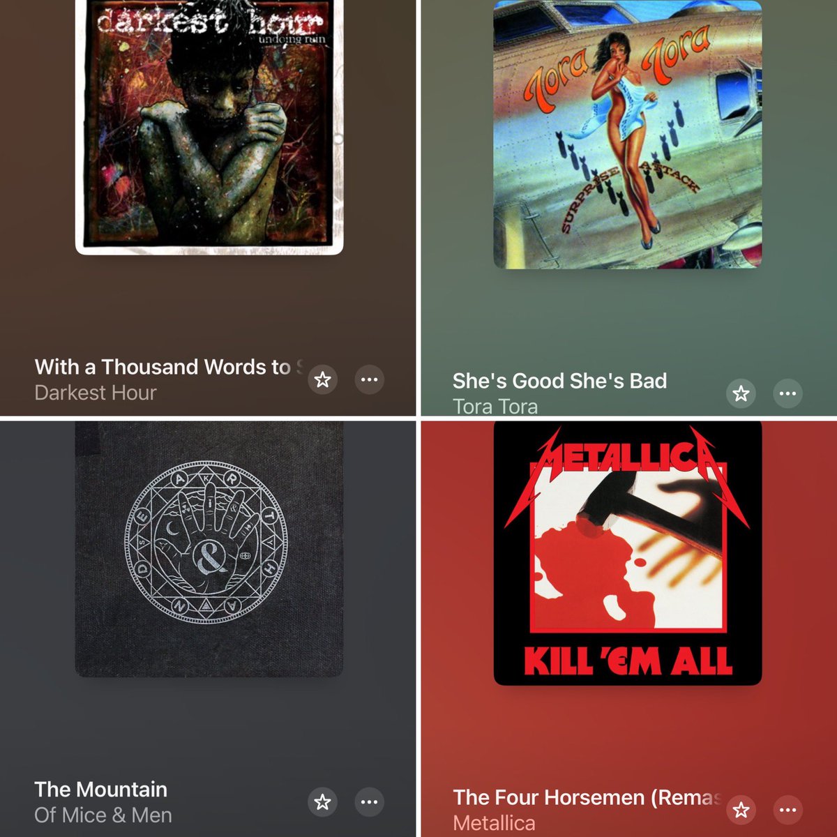SoundcheckDFW's tweet photo. Friday yard work soundtrack Pt 2: @darkesthourrock @ToraToraRocks @OMandM @Metallica #legsdiamond #thedestro @InFlames_SWE @PublicEnemyFTP @deathangel
⁃Tut https://t.co/s6t4hsLovA