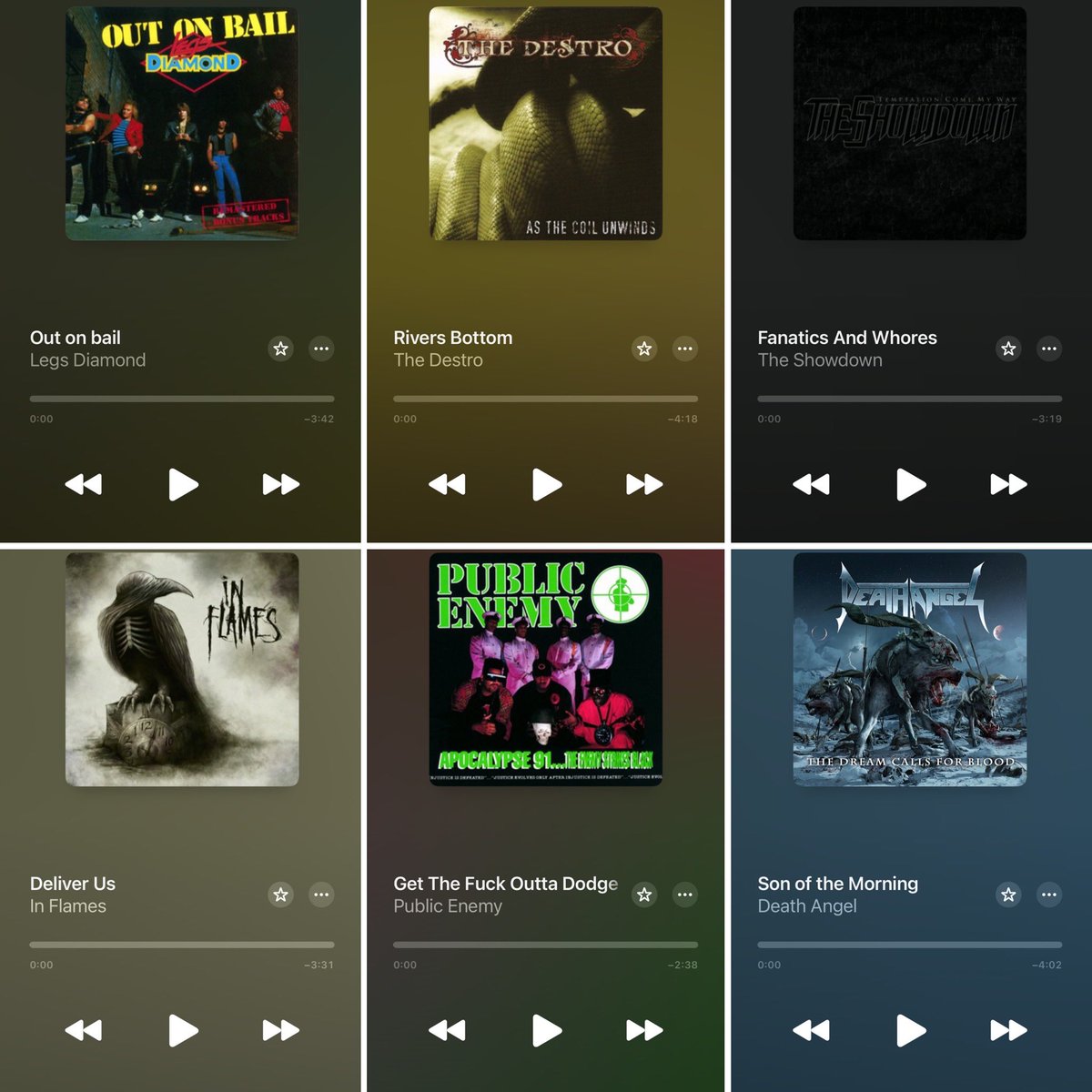 SoundcheckDFW's tweet photo. Friday yard work soundtrack Pt 2: @darkesthourrock @ToraToraRocks @OMandM @Metallica #legsdiamond #thedestro @InFlames_SWE @PublicEnemyFTP @deathangel
⁃Tut https://t.co/s6t4hsLovA