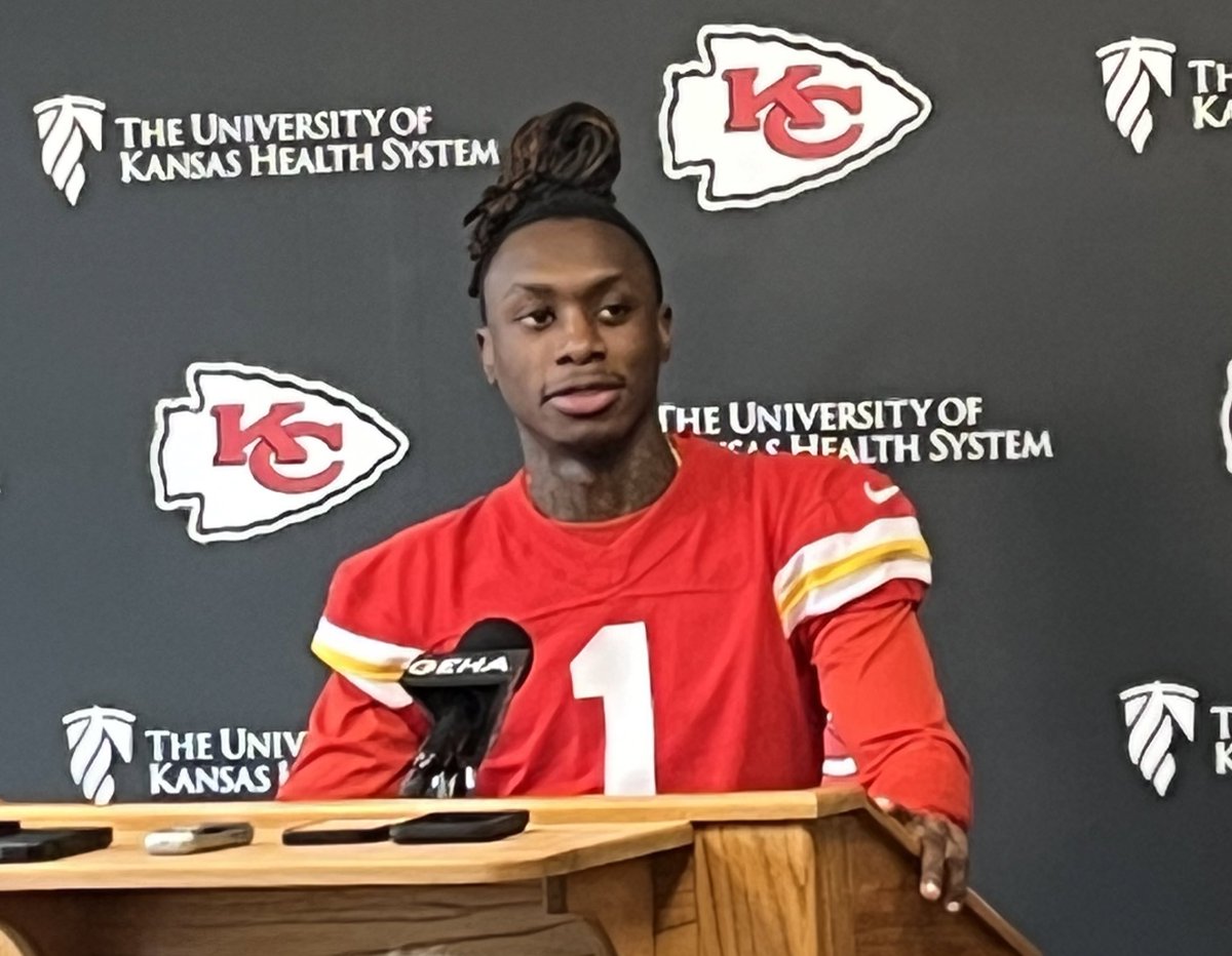 Xavier Worthy says the #Chiefs playbook reminds him a lot of Coach Sarkisian at Texas. And he has spoken with Patrick Mahomes and Travis Kelce reached out to Congratulate him.