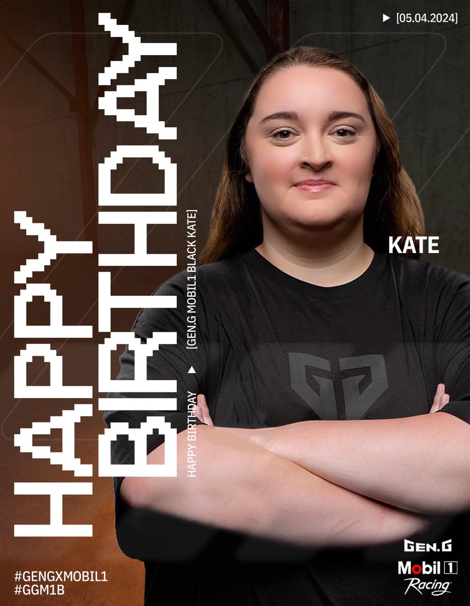 A great day to celebrate a champ 🎉 Happy Birthday to the talented @kate_ix! #HBD #GenGxMobil1