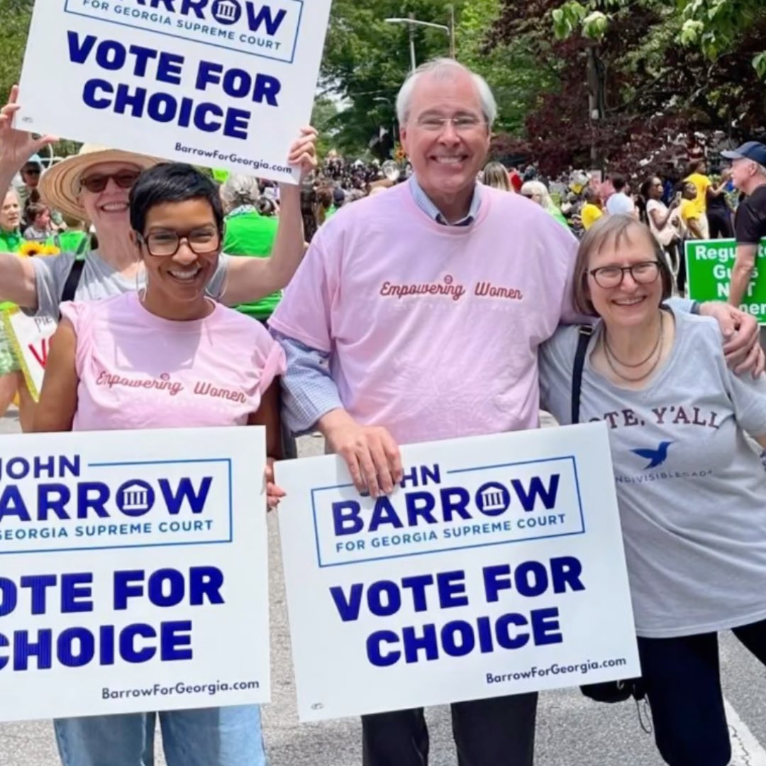 May 21st, we have the chance to VOTE to protect reproductive freedom for ALL! John Barrow, candidate for Georgia Supreme Court, will protect the rights of women and their families to make the most personal family and health care decisions they'll ever make.