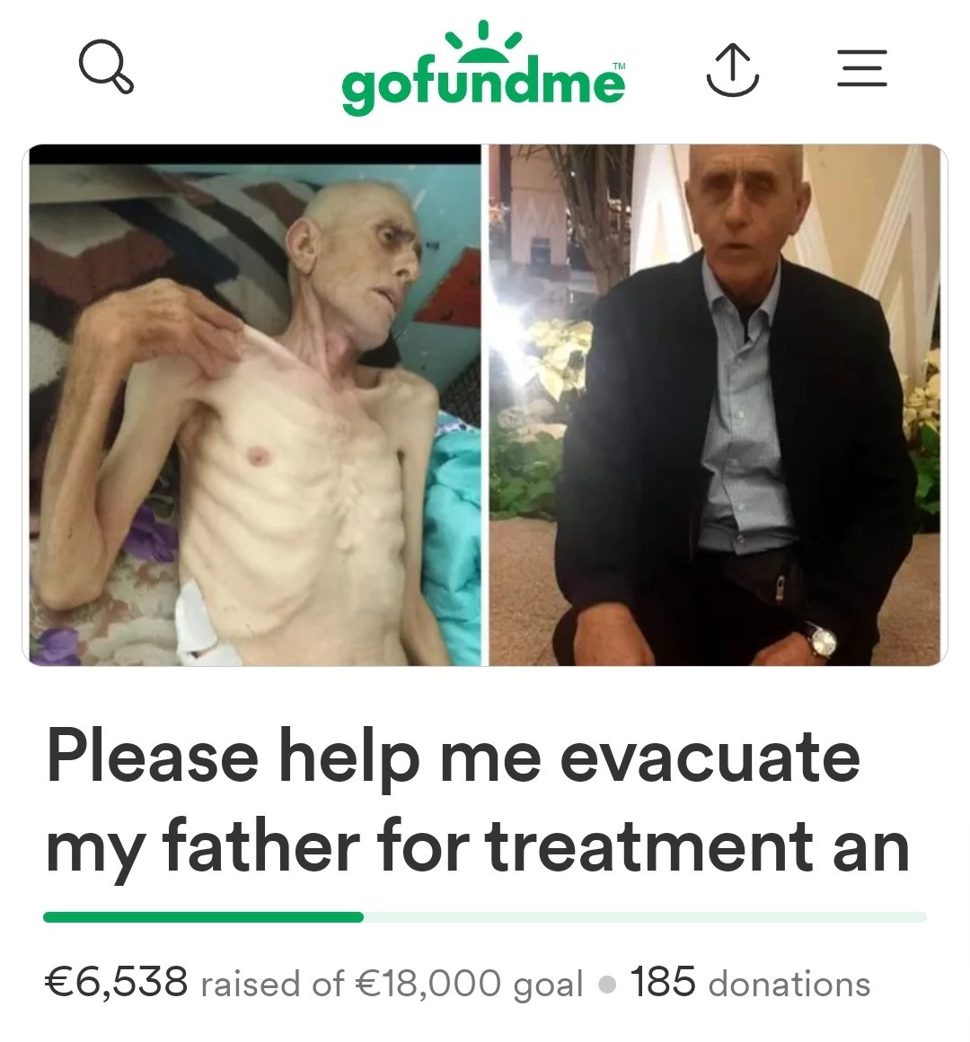 It was do amazing to witness people come together for this & help close Mosab's campaign! Can we please do the same thing for Abu Awad? It is just as urgent to help him evacuate. We've already reached 1/3 of the campaign's goal, can we get to 2/3 today? gofund.me/24845cab