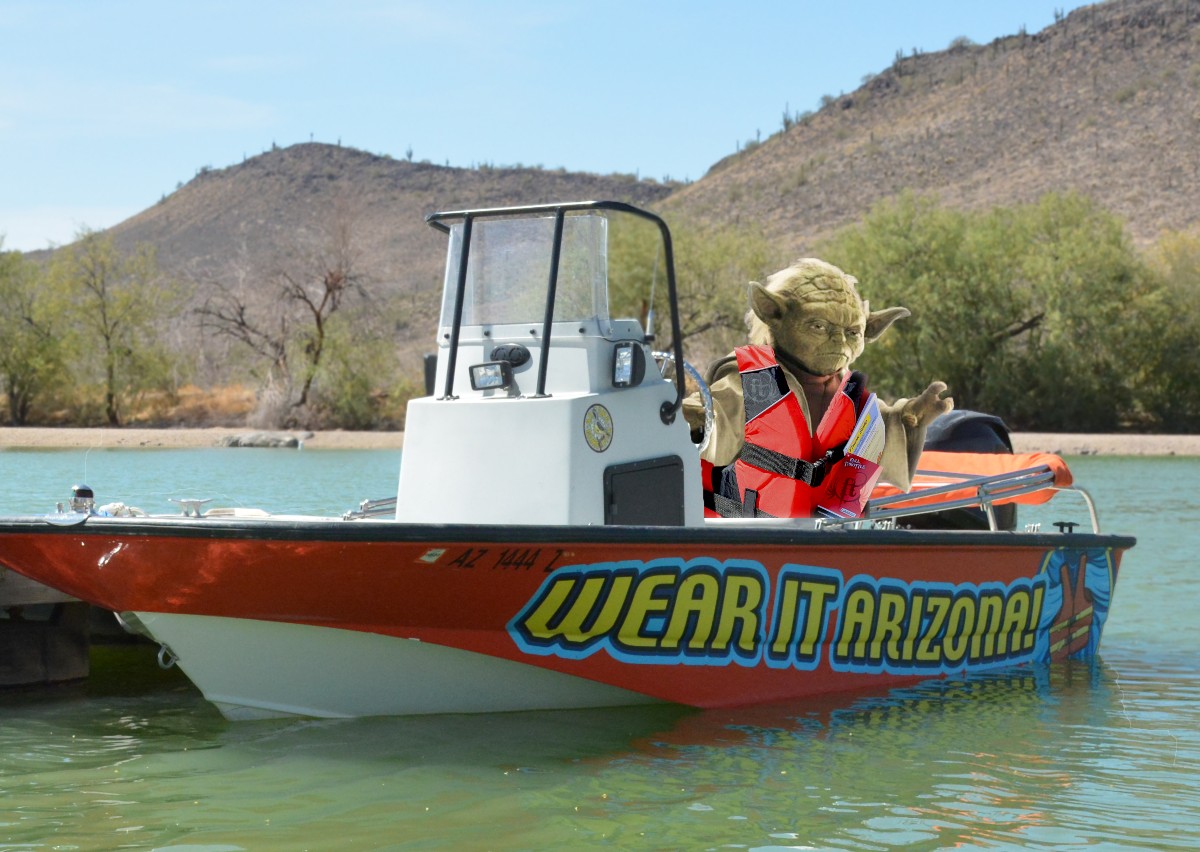 The Force is always with you when you wear your lifejacket!  #StarWarsDay #Maythe4thBeWithYou #WearItArizona