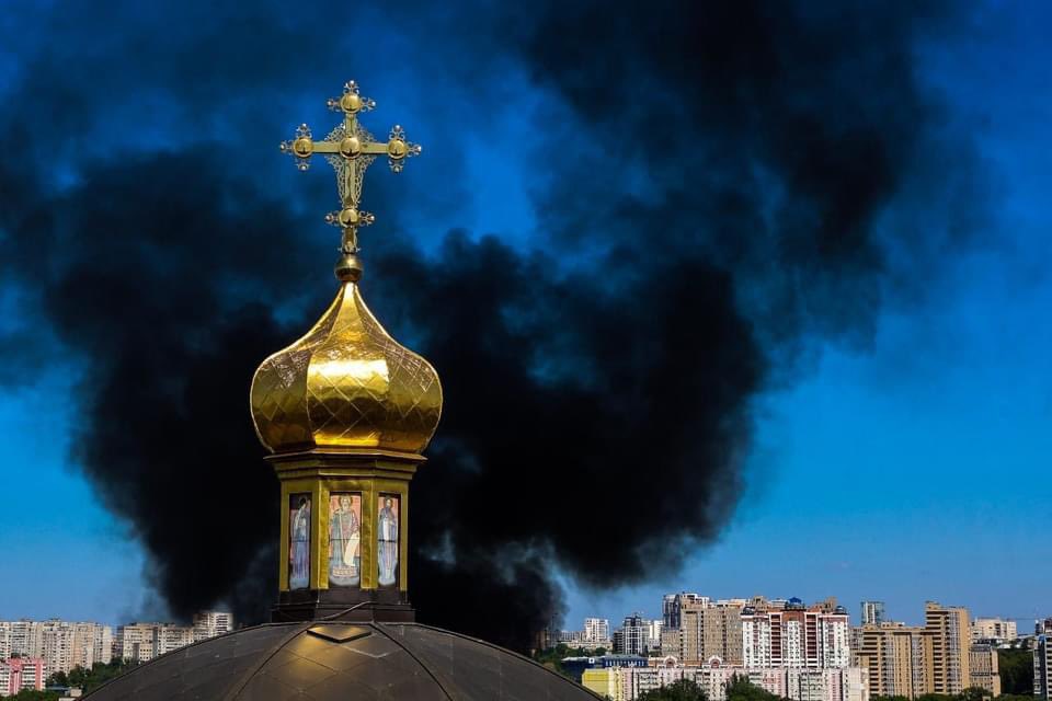 In Kharkiv, even churches aren't spared. Tomorrow, Russians will twist Christianity and Easter with lies. They weaponize everything, even religion.