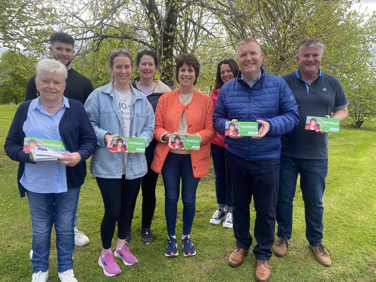 A beautiful sunny day for a canvass with Margaret McDonnell - an excellent @fiannafailparty candidate for Cork City Council North East electoral area.