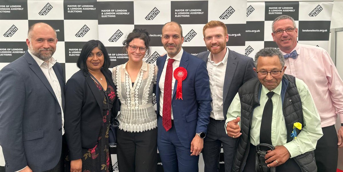 Congratulations to our new London Assembly member for Hillingdon & Ealing @BassamMahfouz and four more years of a Labour-led London with @SadiqKhan. Next a @UKLabour government! 🌹