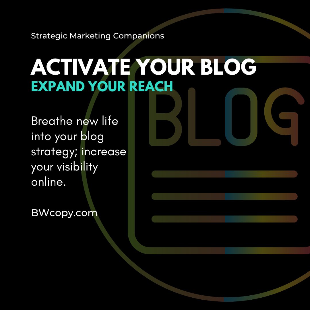 Activate your News Blog 📷
Publish articles your readers will love.
Explore more at BWCopy.com

#marketingagency #blog #blogger #blogarticle #articlewriting #articlewriter #seocopywriter #SEO #copywriter #contentcreator #contentcreatortips #marketingstrategy #surrey