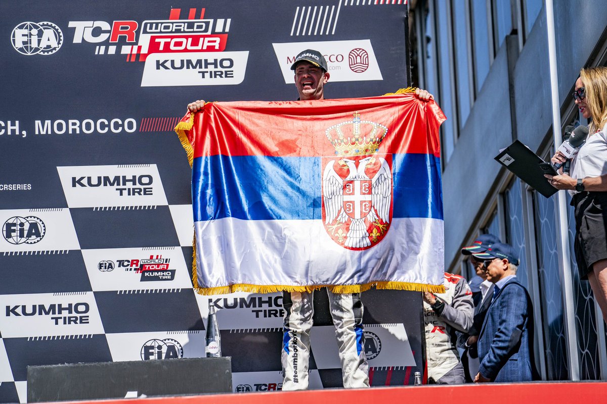 DucaBorkovic's tweet photo. FIA SVETSKI PODIJUM 🏆
IDEMOOOO 🔥
Presrećan sam! Sjajan je osećaj naći se opet na FIA Svetskom postolju, a posebno na Uskršnji pravoslavni vikend. Veliko hvala mom GOAT Rejsing timu i Hondi na neumornom radu, mojim partnerima, porodici i najboljim navijačima na svetu - uspeli smo!

FIA WORLD TOUR PODIUM 🏆🔥
It's a great feeling to be on the FIA World Podium again, and especially on the Easter Orthodox weekend. Big thanks to my GOAT Racing team, JAS motorsport, Honda Racing Team for their tireless work, my partners, family and the best fans in the world - we did it! 

#fiatcrworldtour