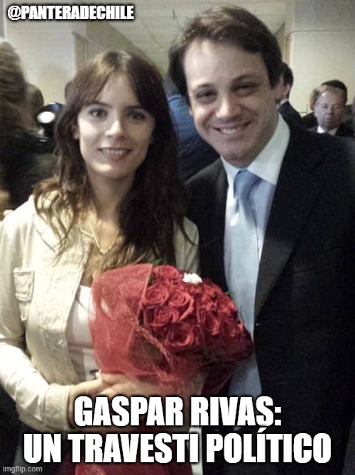 Gaspar Rivas se consagró como el nuevo travesti de la política chilena.