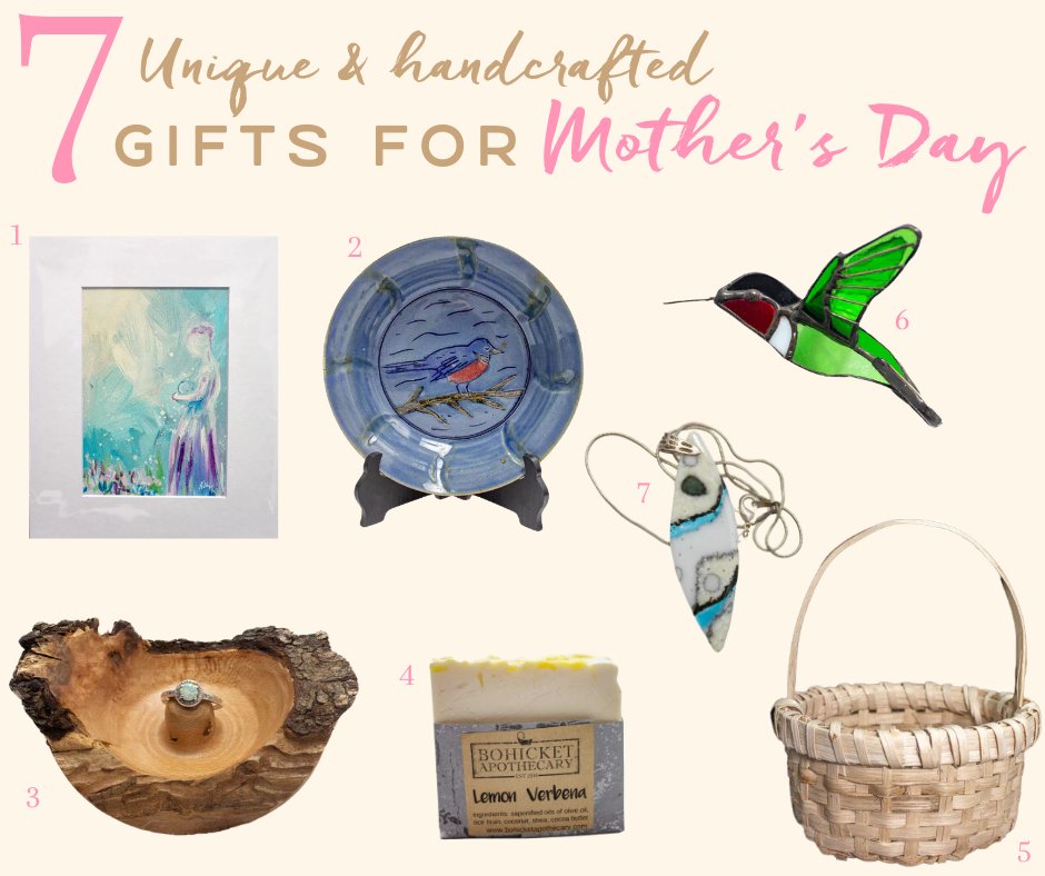 🌷 Shop for a unique and handcrafted gift for Mom this Mother's Day from this gift guide of 'Round the Mountain Artisan Products. Shop in-person at the SWVA Cultural Center or online and support local artistry from all across #swva! 

🔗 shop.swvaculturalcenter.com
