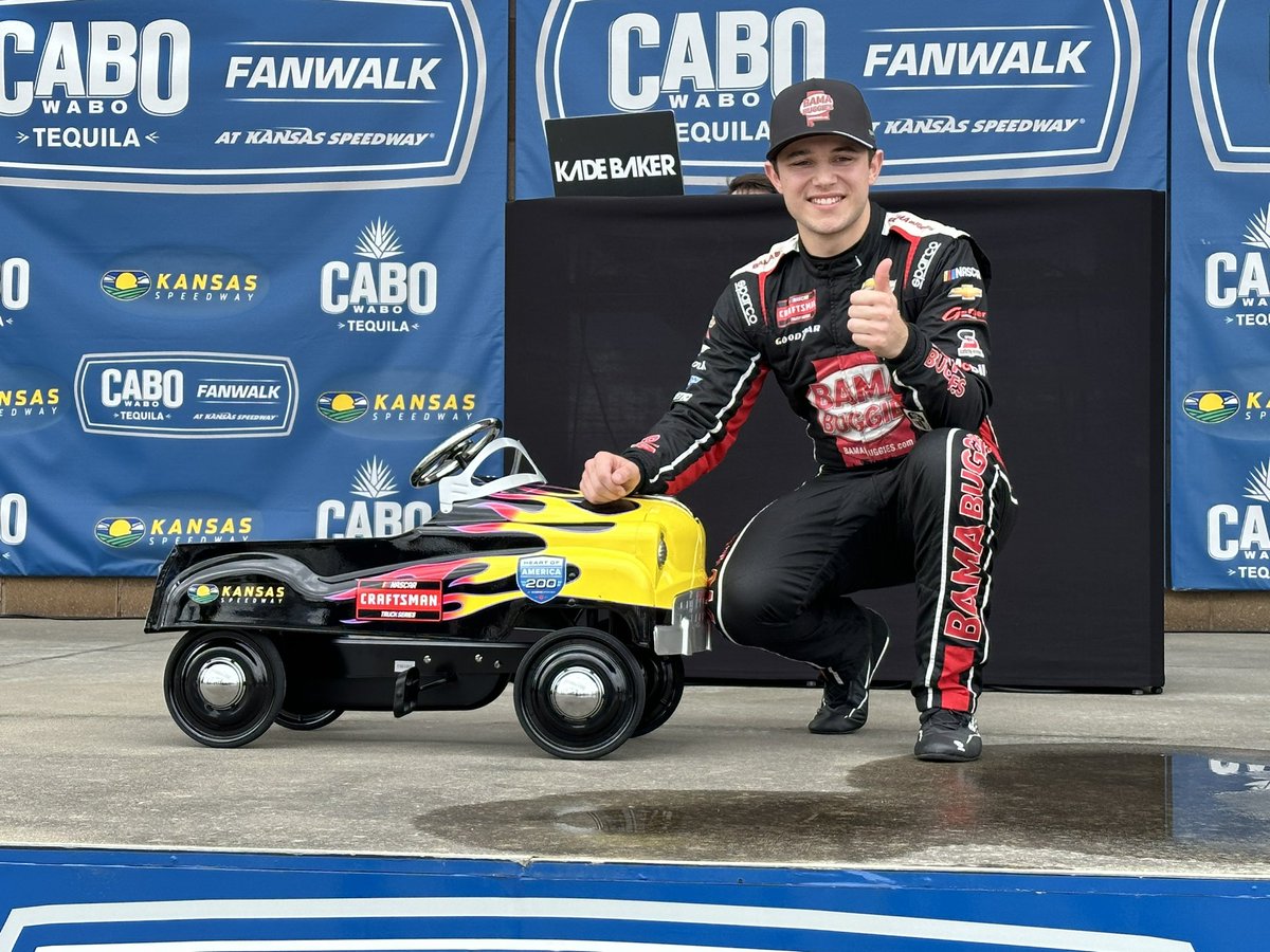 Adding a second pedal car to his collection. 🔥

Chase Purdy on pole for the #HeartOfAmerica200!