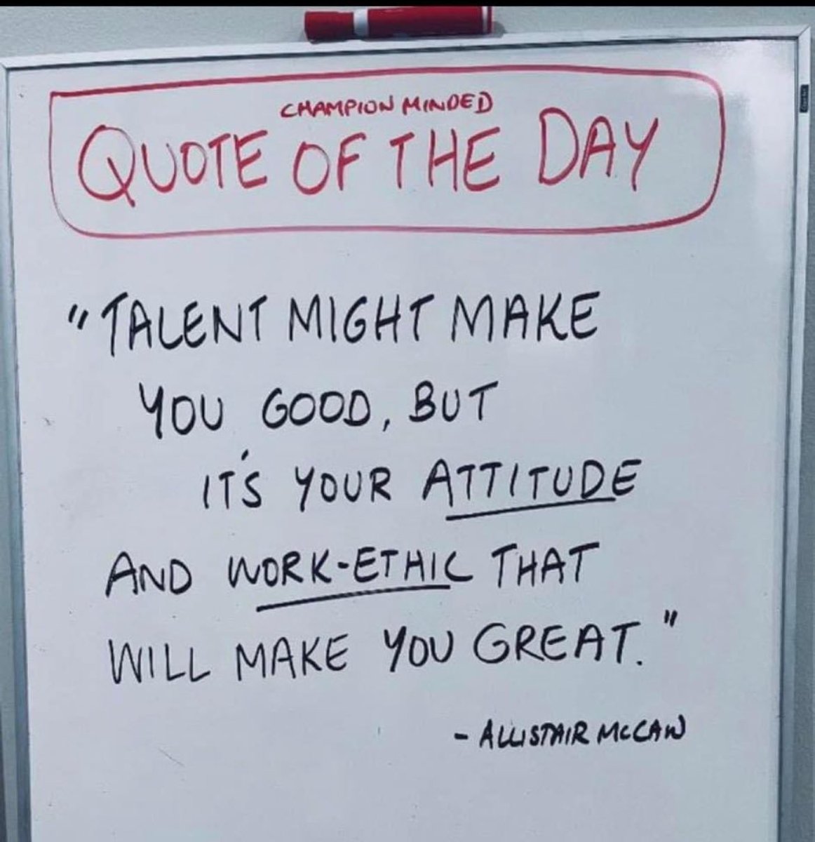 Talent x Work = success