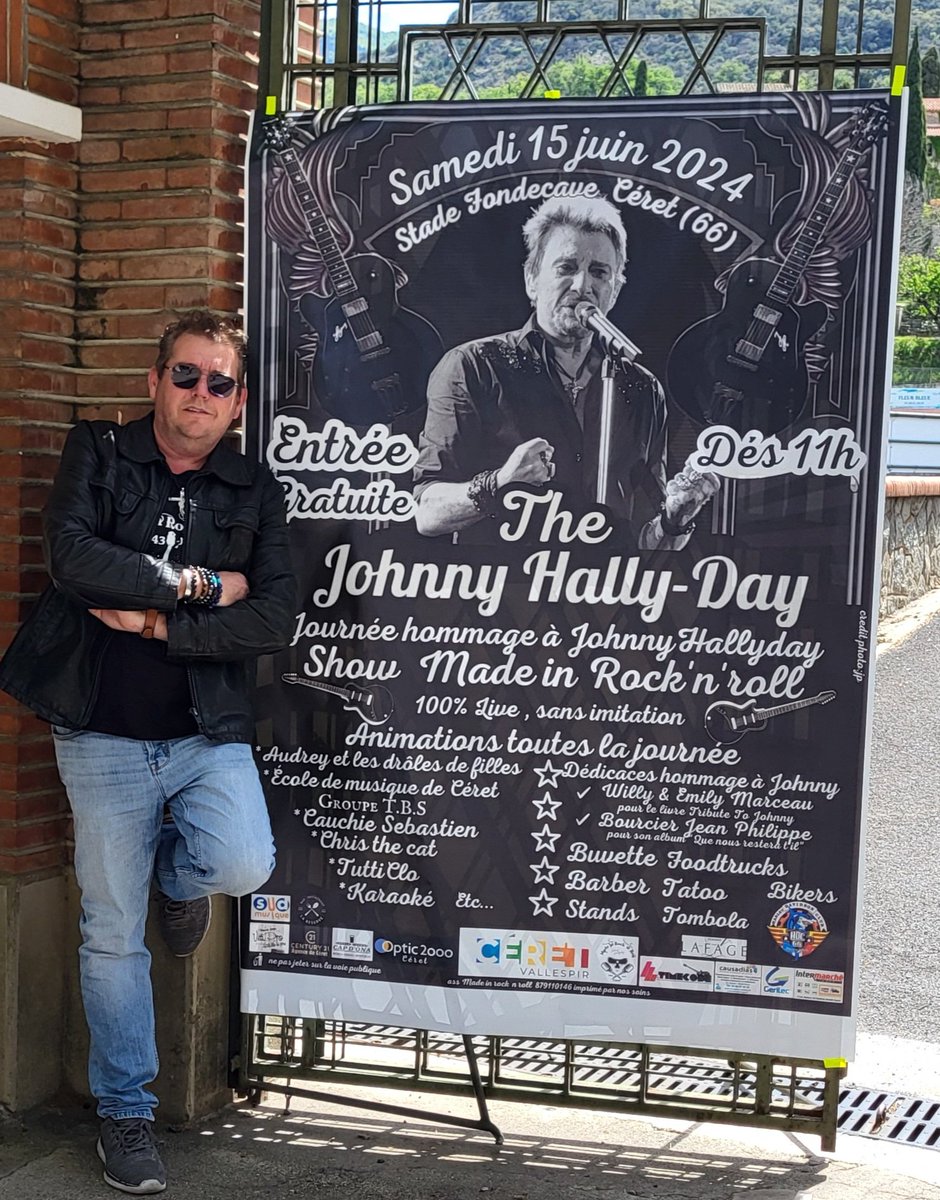 Et voilà la com va démarrer 😊🎶🔥 Une partie des affiches sont arrivées The Johnny Hally-day , hommage à Johnny hallyday à Céret 'entrée GRATUITE' #ceret #thejohnnyhallyday #madeinrocknroll Tellement hâte d y être ❤️🎵🔥🔥
