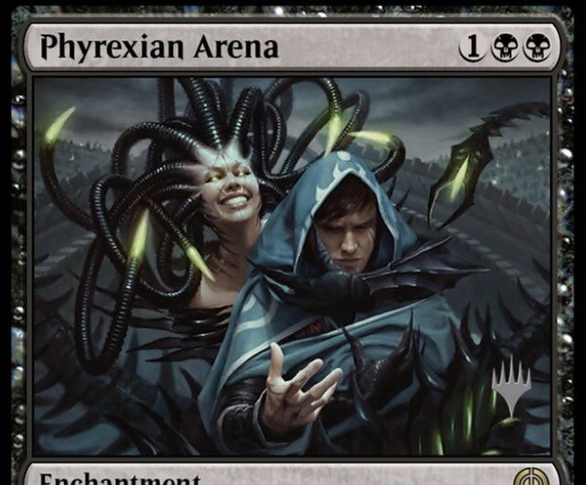 I adore the final art. It looks lovely & very striking to see them happy &  frivolous together after their recent adventure. But I do also personally love the lower left sketch here.

It would’ve been a subversion & call back to the recent Phyrexian Arena in MTGOne.