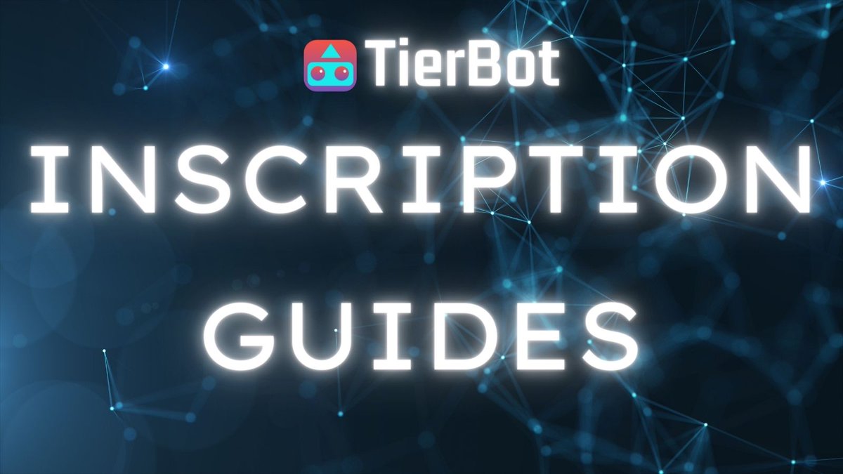 Inscription Guides 💥 Due to high demand, we've created a new 'guides' section on our inscription portal. Learn how to create your first Hashinal below 👉tier.bot/inscribe?tab=g… Special thanks to @blankpaperweb3 for creating a fantastic video tutorial and starter kit!