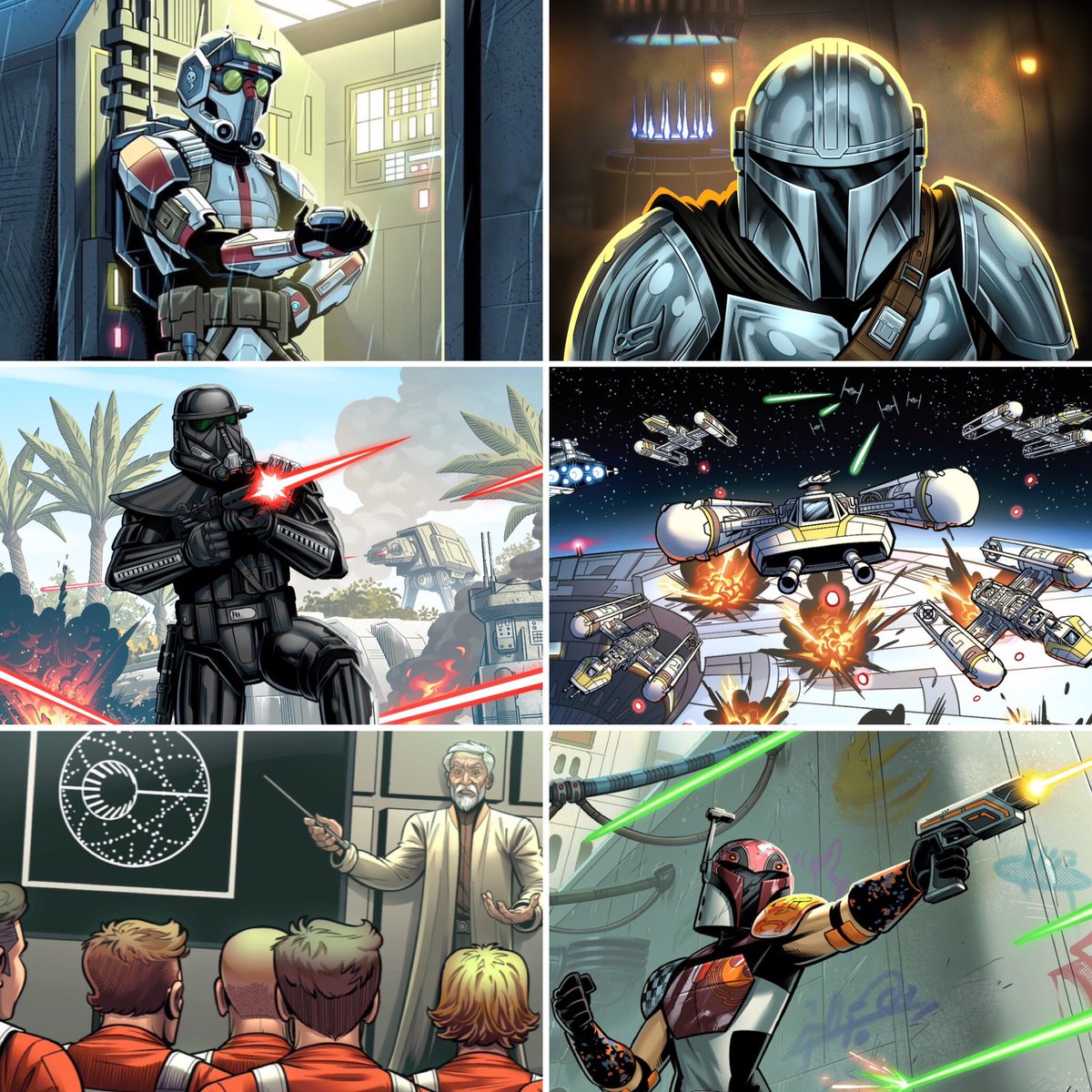 May the 4th be with you! Nothing new to share yet, but in the meantime here’s a recap of the six card pieces I’ve been able to share between sets 1 and 2 of @UnlimitedFFG , still plenty more on the way too 😊 #maythe4thbewithyou #starwarsday #starwars #starwarsunlimited #cardart