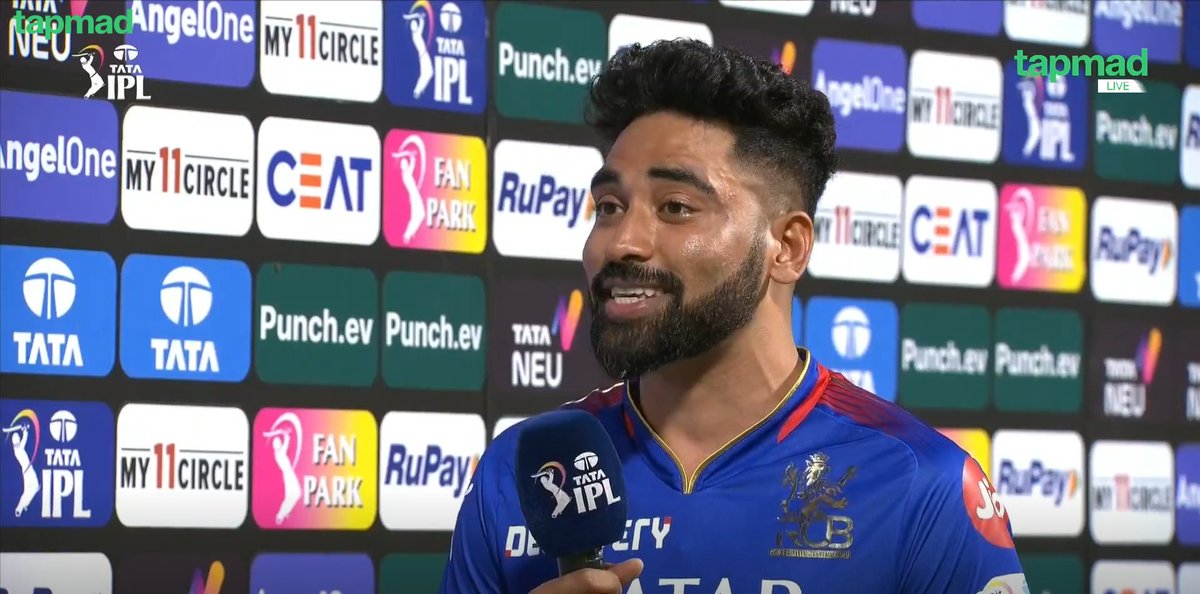 Mohammed Siraj said 'I want to thank Allah SWT. I was very sick last night; I didn't think I would be able to play but He helped me and gave me strength' 🤲🏽❤️

#IPL2024 #tapmad #HojaoADFree