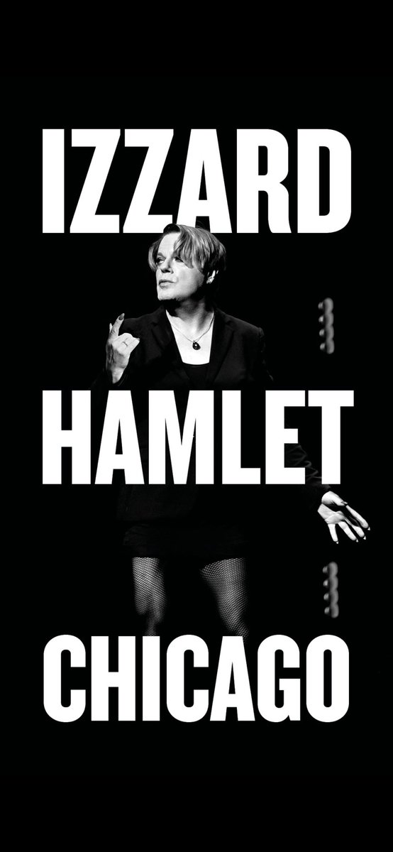 Chicago! A very limited number of tickets have been released for the final performance today at 2pm of Hamlet @chicagoshakes Tickets for Chicago and London here - eddieizzardhamlet.com