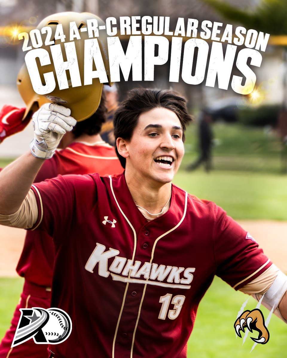 Coe Athletics (@coeathletics) on Twitter photo ππππ’π§π ππ§π¨ππ‘ππ« ππ¨ ππ‘π πππ¬π. π
For the third time in five seasons, <a href="/CoeBaseball/">Coe Baseball</a> is the <a href="/AmerRiversConf/">American Rivers Conference (A-R-C)</a> regular season champ!
#KohawkNation #d3baseball ππππ’π§π ππ§π¨ππ‘ππ« ππ¨ ππ‘π πππ¬π. π
For the third time in five seasons, <a href="/CoeBaseball/">Coe Baseball</a> is the <a href="/AmerRiversConf/">American Rivers Conference (A-R-C)</a> regular season champ!
#KohawkNation #d3baseball