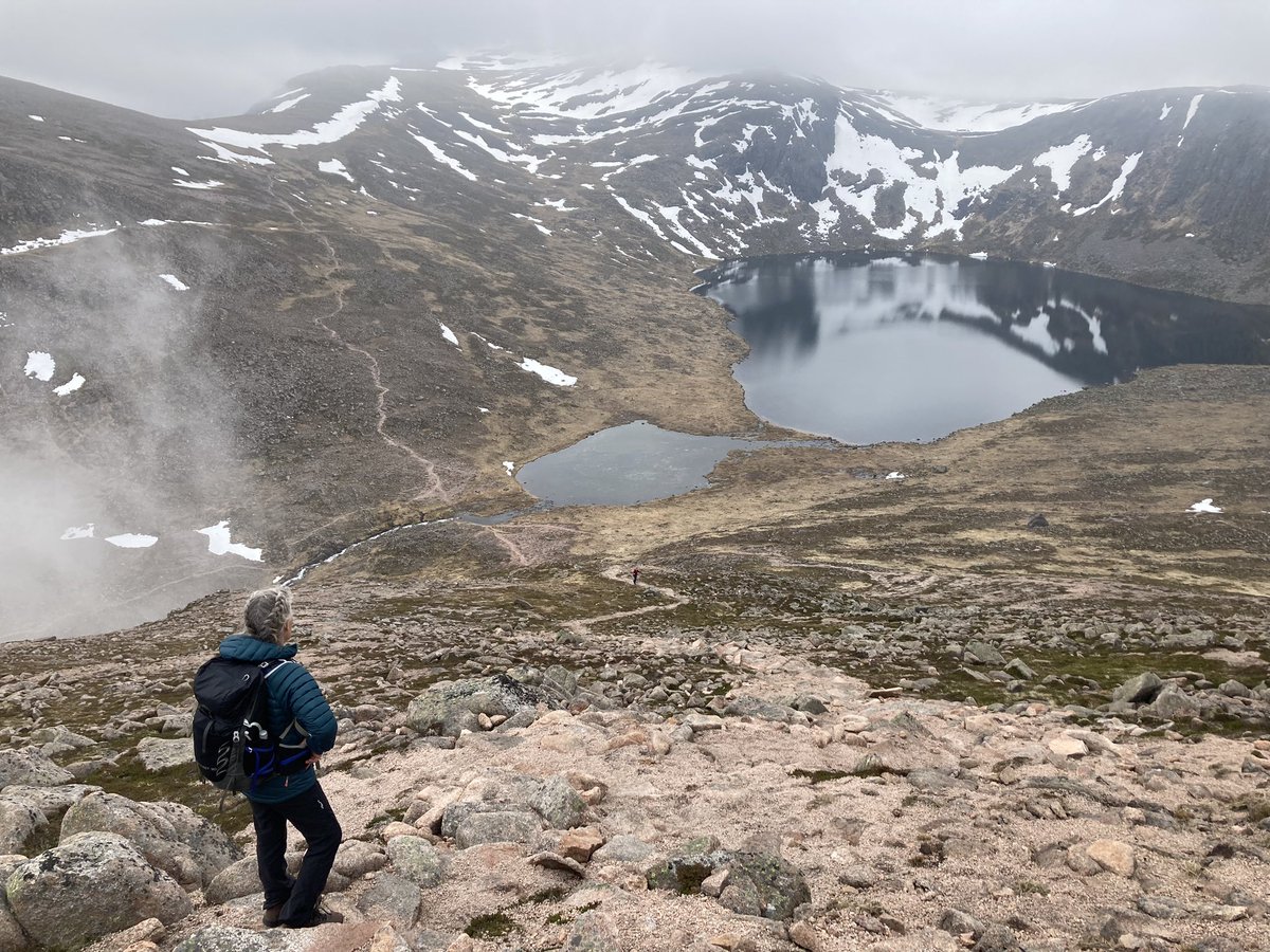 Above Loch Etchachan today. Turned out better than forecast, a grand day out. #Cairngorms