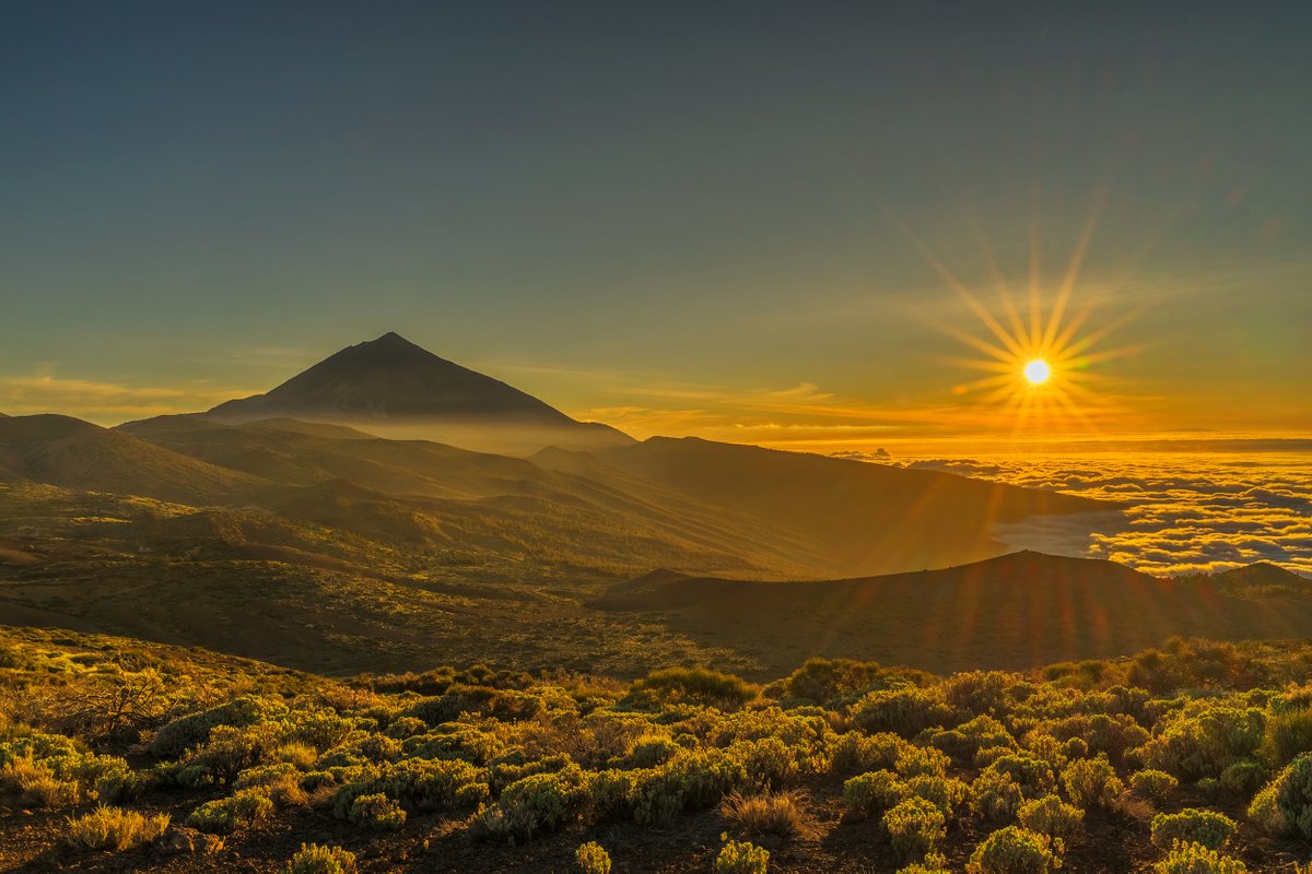 Atardecer desde el Parque Nacional de Las Cañadas