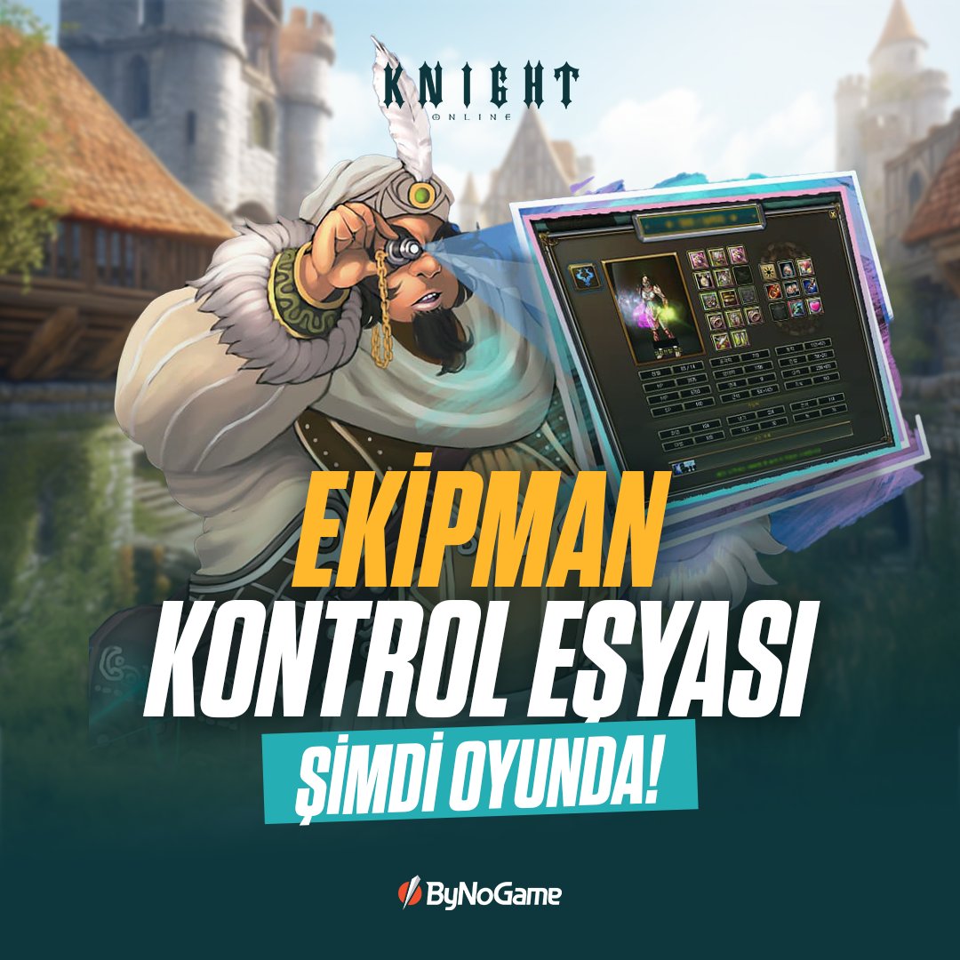 Dikkatli bakın 🧐🧐 Knight Online'a bir kolaylık daha! Ekipman kontrol eşyası oyuna eklendi! İyi oyunlar şövalyeler! ♥️