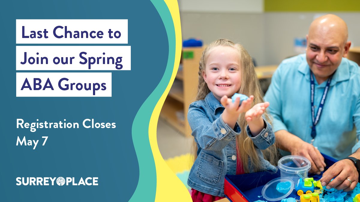 Time is running out! 📢 New ABA group therapy sessions start this month! Led by expert clinicians, these groups provide a safe space for children with #autism to learn important skills, make friends & reach their goals. Save your spot before May 7 ➡️ bit.ly/44QjNqo